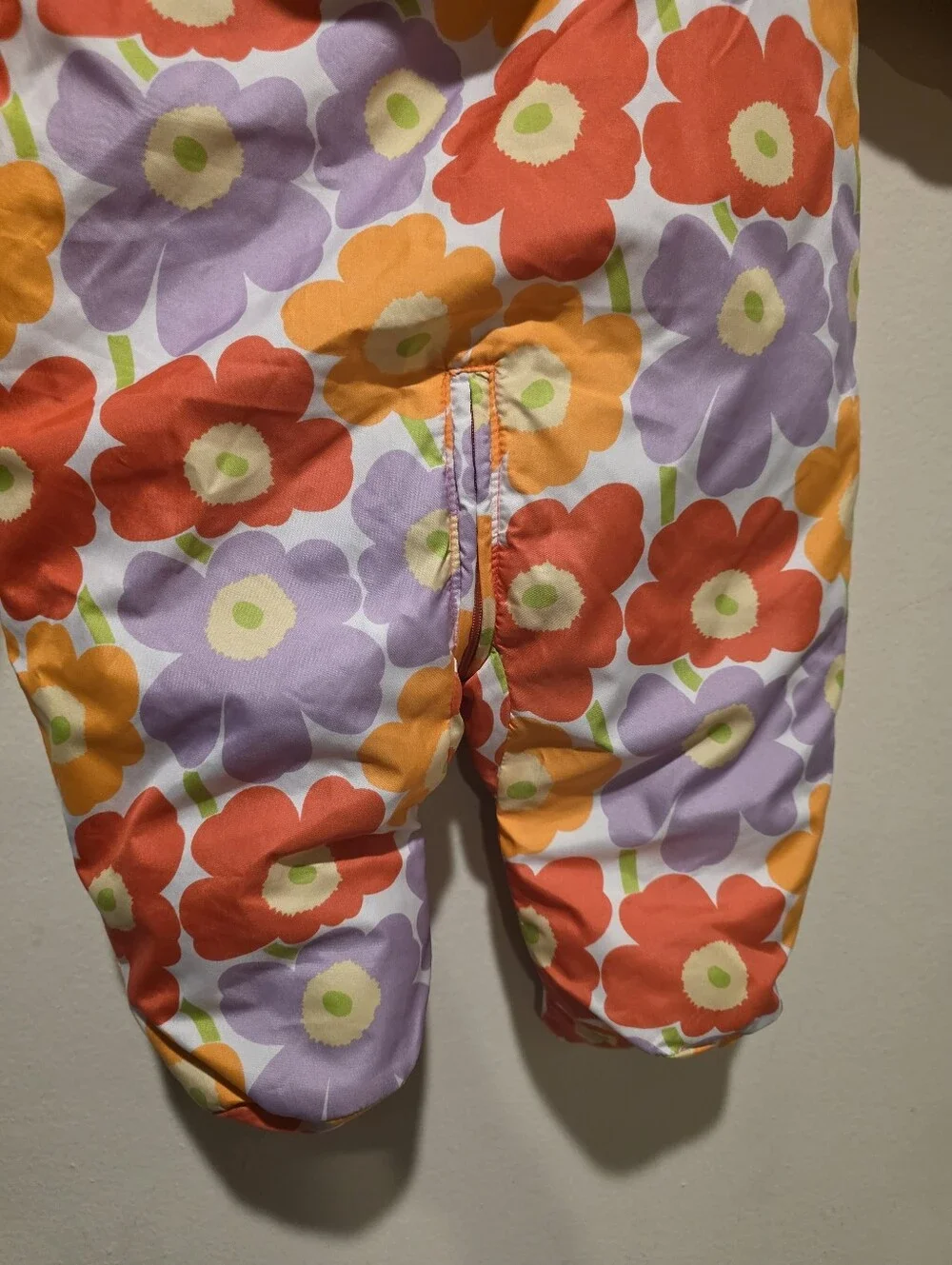 Marimekko infant floral snowsuit, bunting, and puffer pram in size 68 / 6 Months